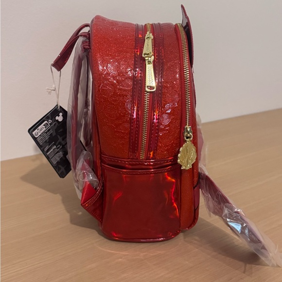 LOUNGEFLY X COLLECTORS OUTLET EXCLUSIVE DISNEY LITTLE MERMAID SEBASTIAN METALLIC - Picture 2 of 5